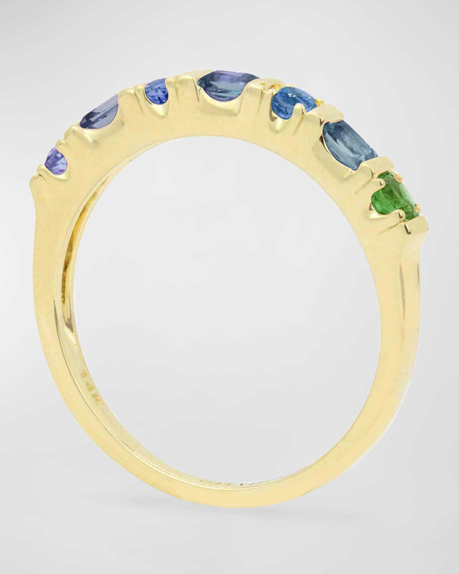 14k Yellow Gold Multi-Shape Stone Ring Product Image