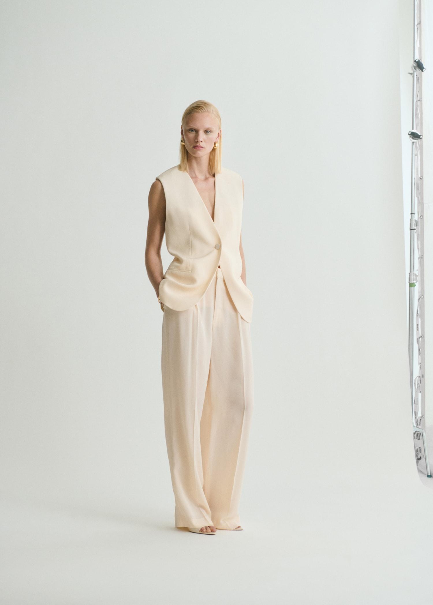 Straight-fit suit pants - Women | MANGO USA Product Image