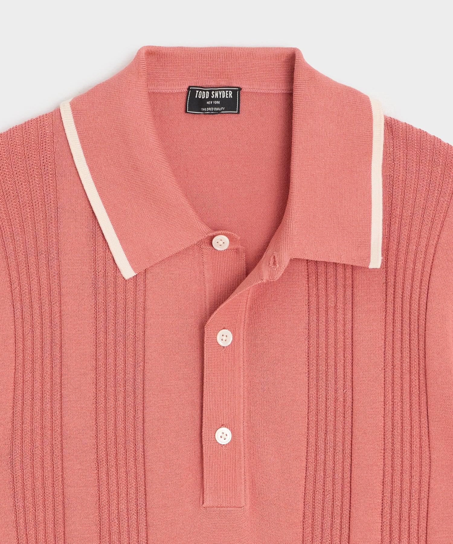 Silk-Cotton Tipped Sweater Polo Product Image