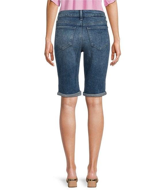 NYDJ Briella Mid-Rise Denim Rolled Cuff Shorts Product Image