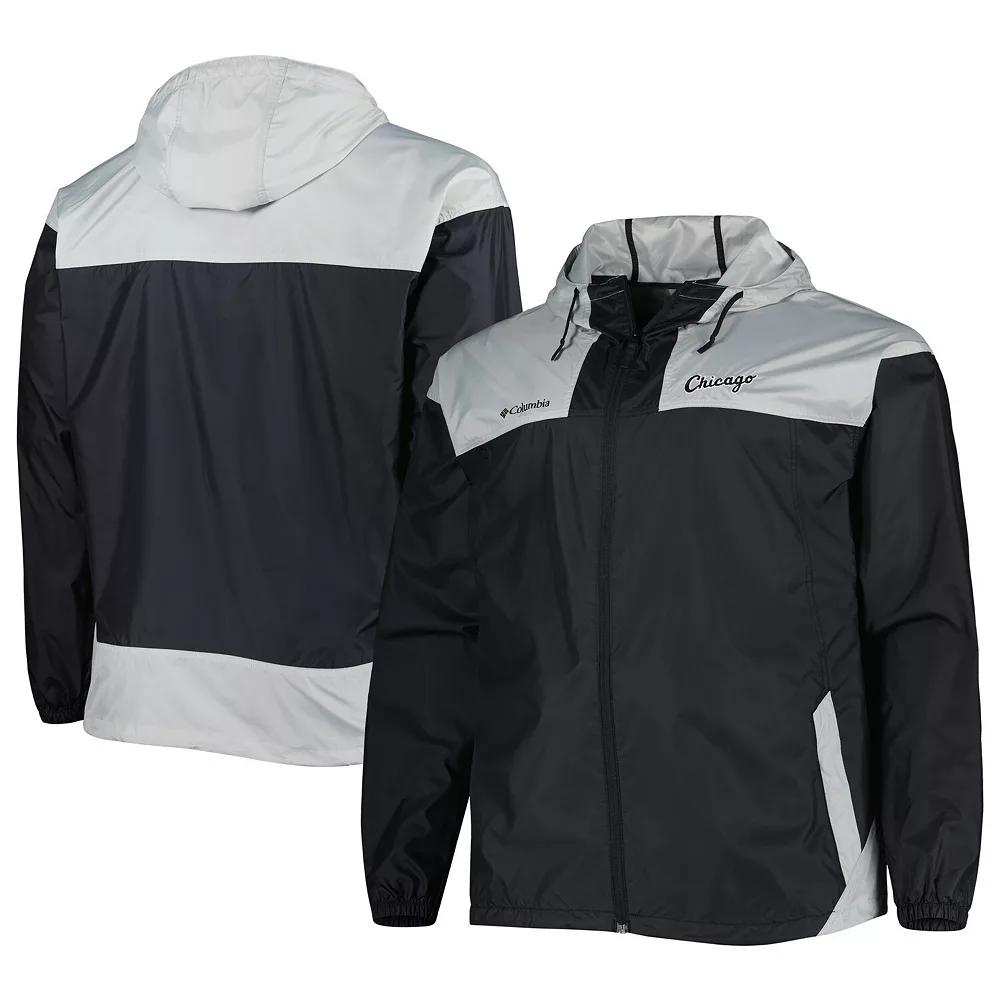 Men's Columbia Black Chicago White Sox Flash Forward Challenger Omni-Shade Full-Zip Windbreaker,  Product Image