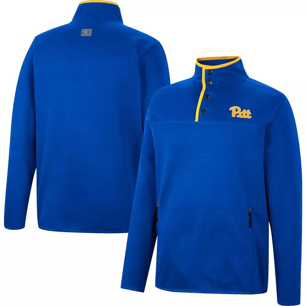 Men's Colosseum Royal Pitt Panthers Rebound Quarter-Snap Jacket, Size: Medium, Blue Product Image