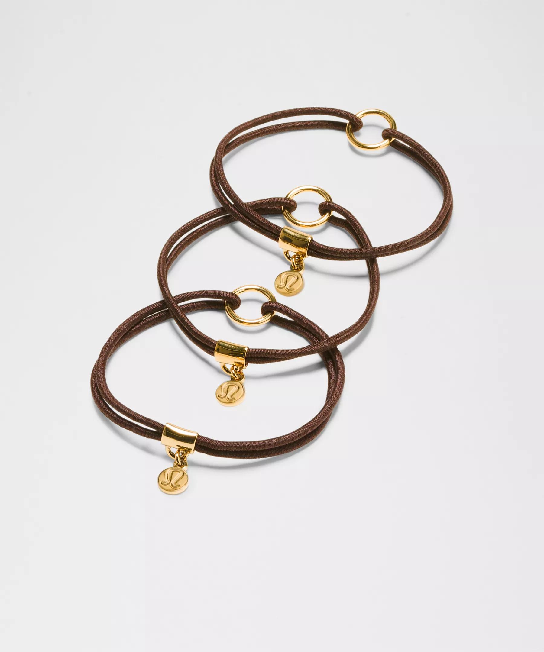 Logo Charm Hair Ties *3 Pack Product Image