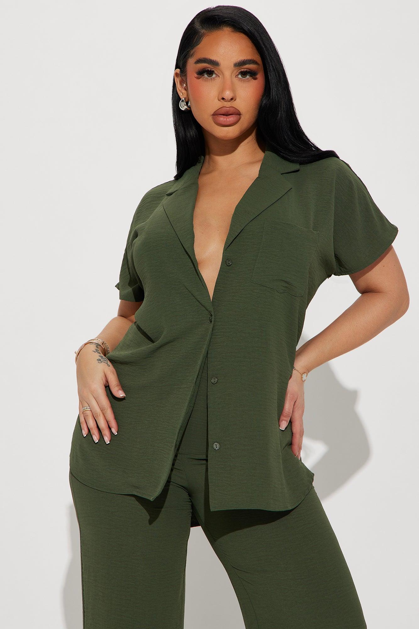 Roxanne Pant Set - Olive Product Image