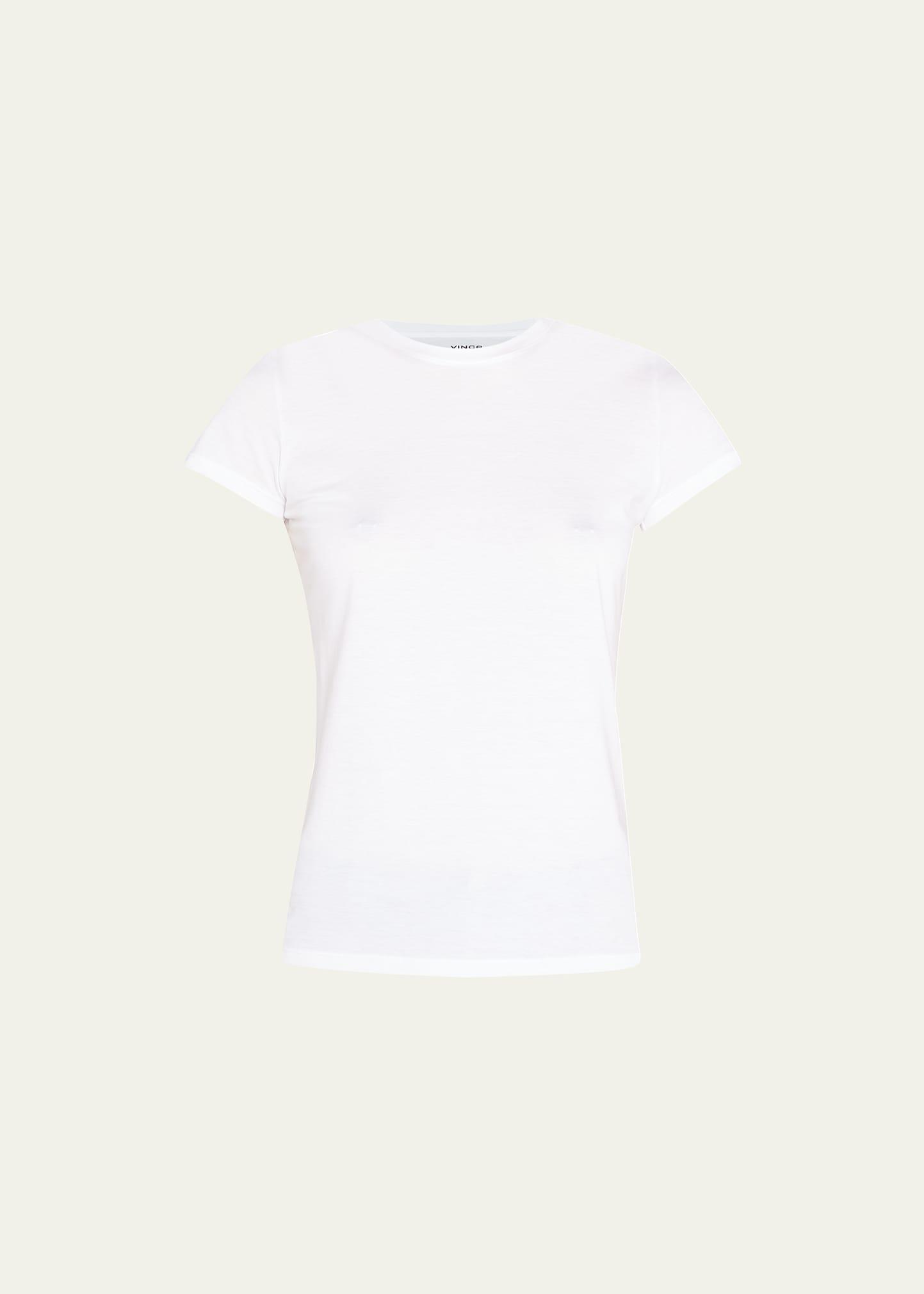 Womens Cotton Crewneck T-Shirt Product Image