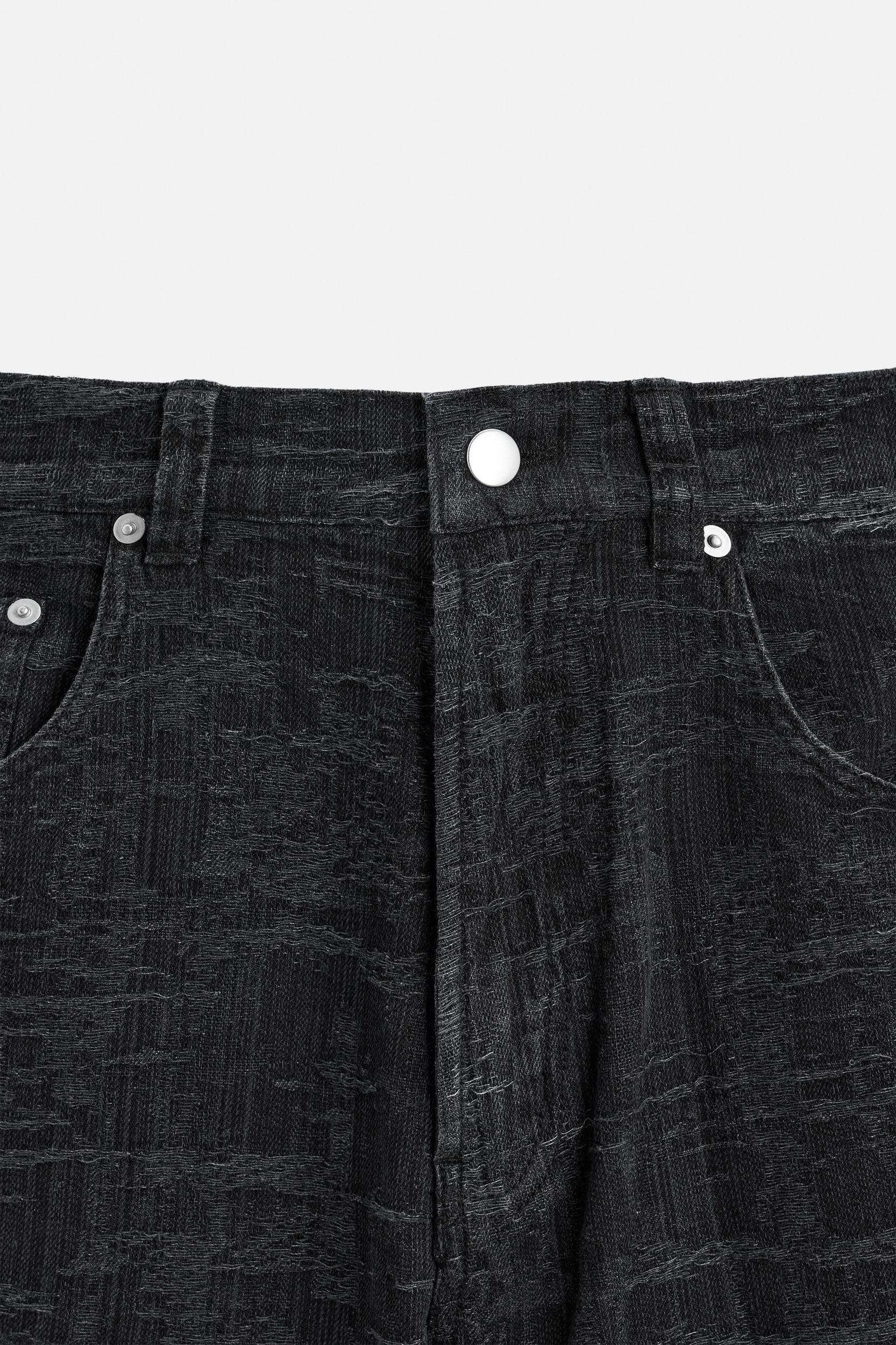 JACQUARD BAGGY FIT JEANS Product Image