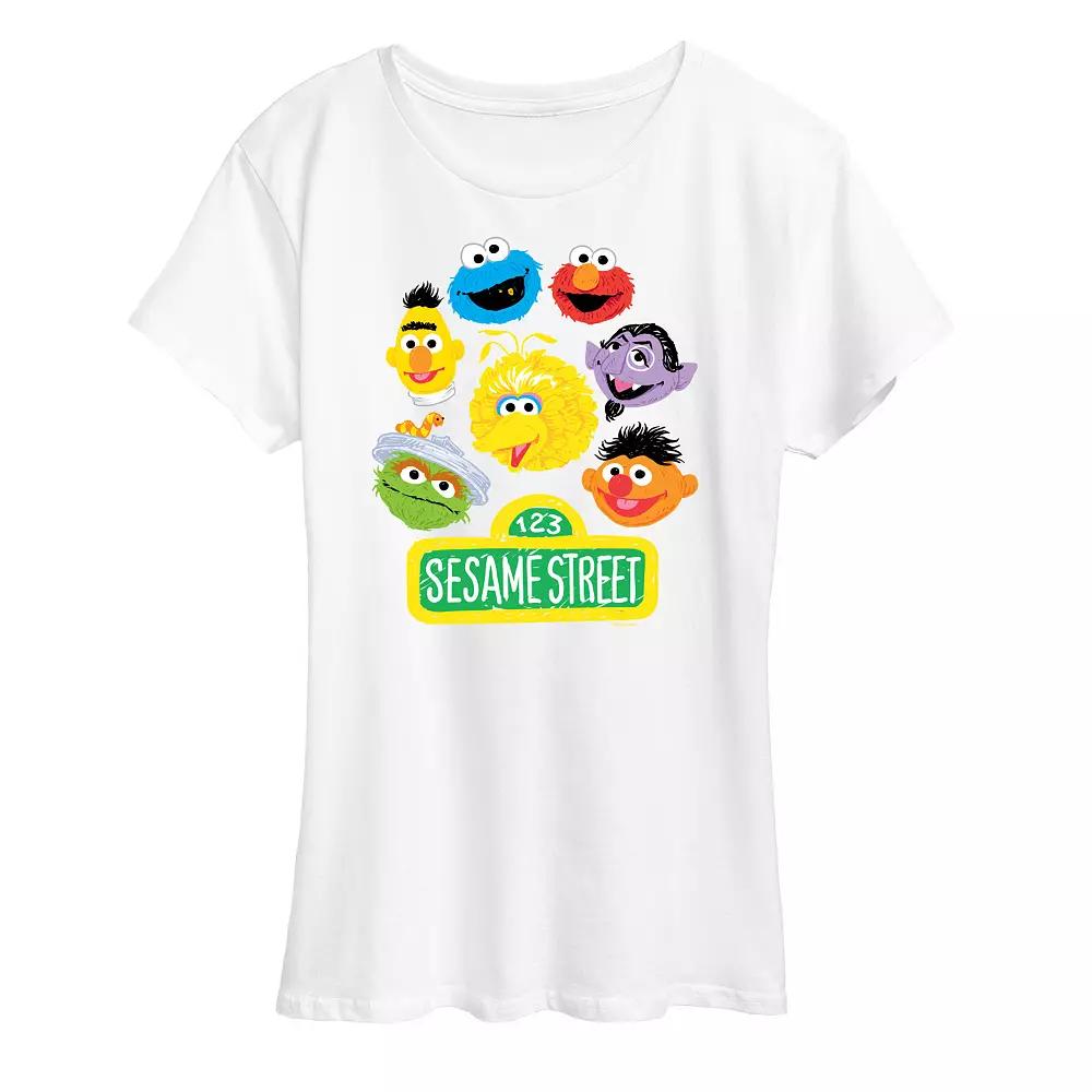 Women's Sesame Street Group Graphic Tee, Girl's,  Product Image