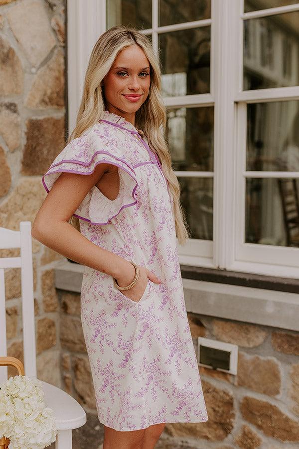 Tea Garden Dreaming Floral Mini Dress Product Image