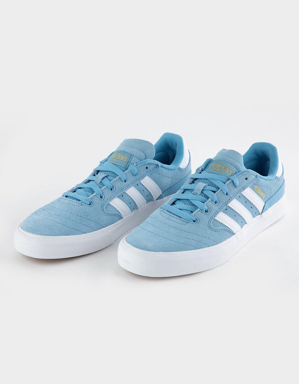 ADIDAS Busenitz Vulc II Skate Shoes - LT BLUE/WHITE Product Image