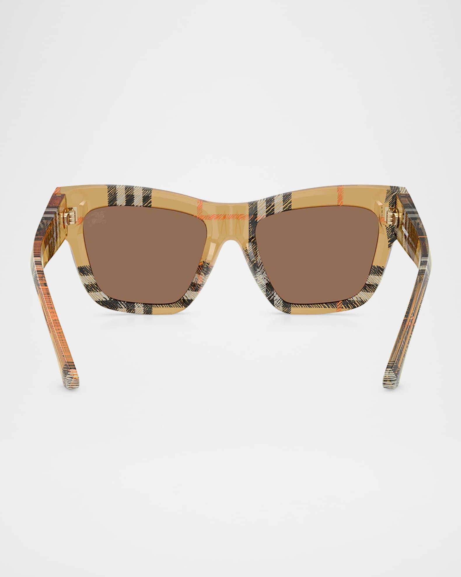 BE4449F Acetate Square Sunglasses Product Image