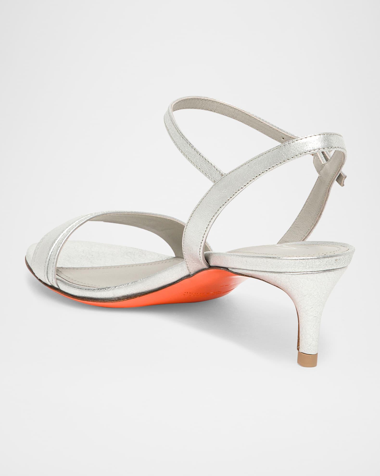 Sirolo Metallic Ankle-Strap Sandals Product Image