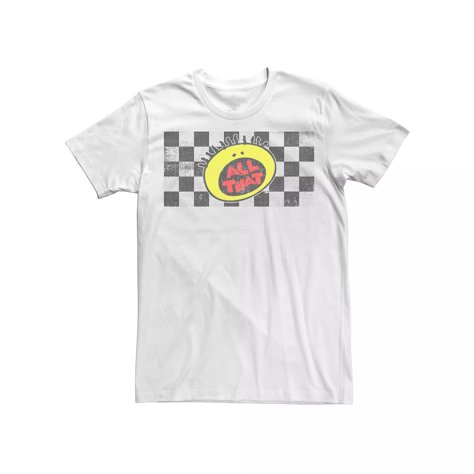 Men's Nickelodeon All That Classic Checkered Logo Tee,  Product Image