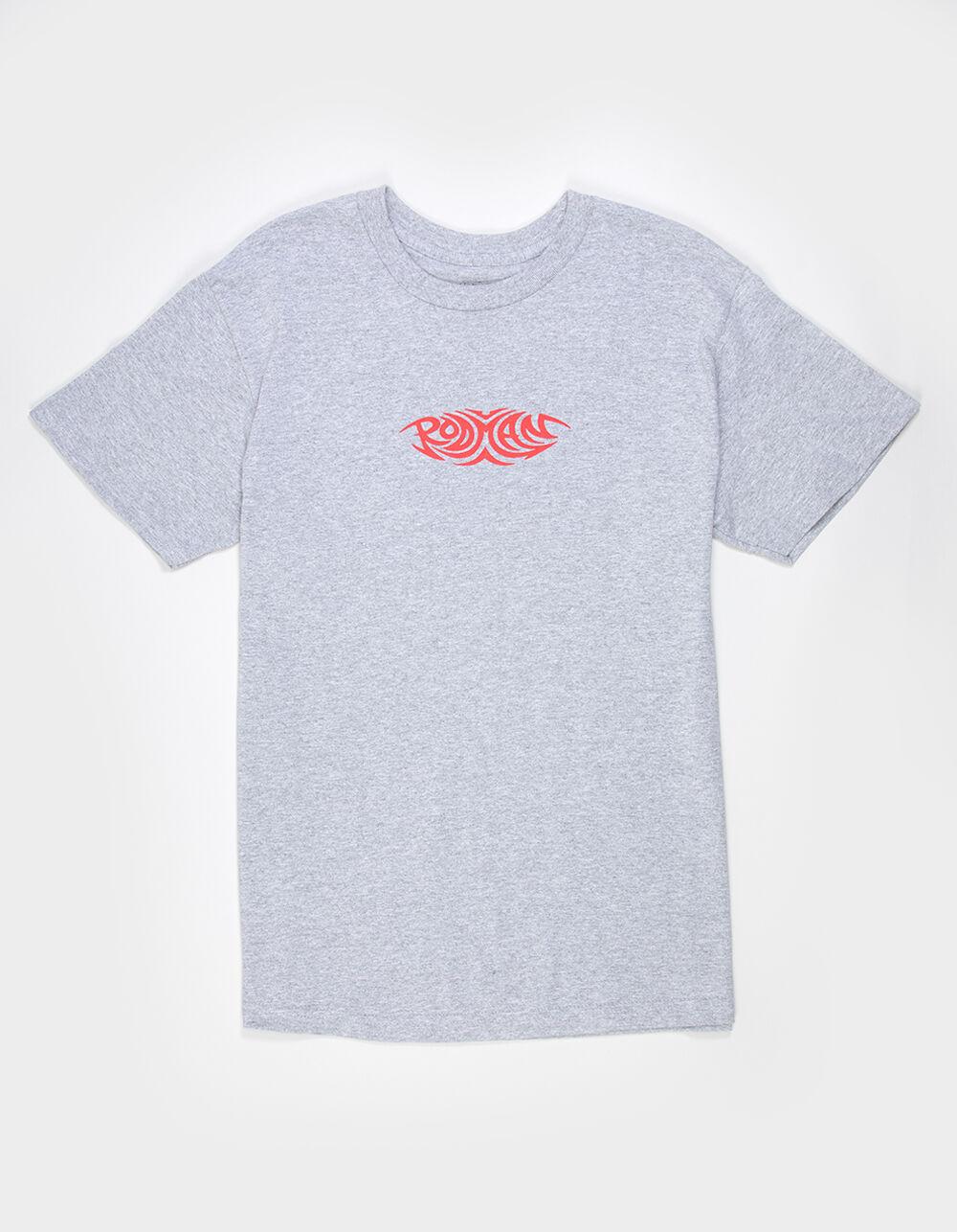 RODMAN Collage Mens Boxy Tee - HEATHER GRAY Product Image