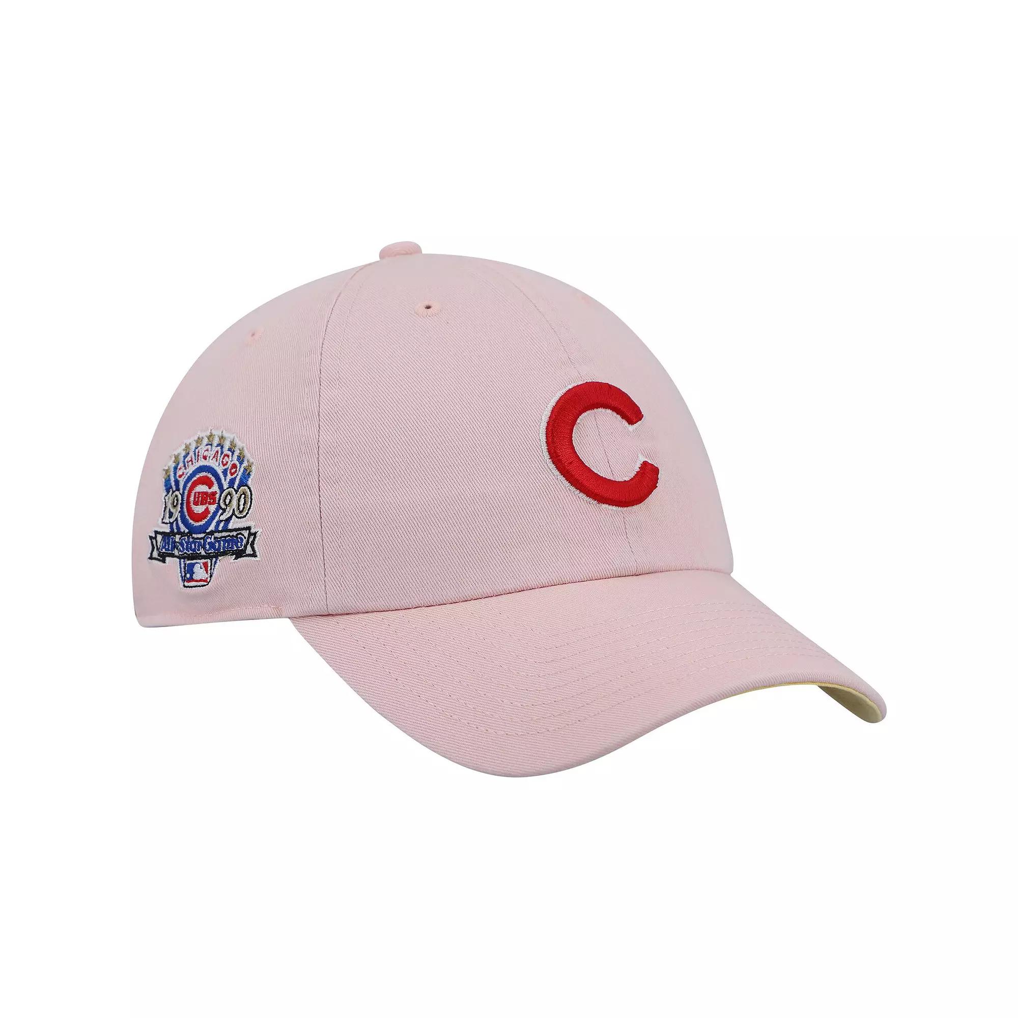 Men's '47 Pink Chicago Cubs 1990 MLB All-Star Game Double Under Clean Up Adjustable Hat Product Image
