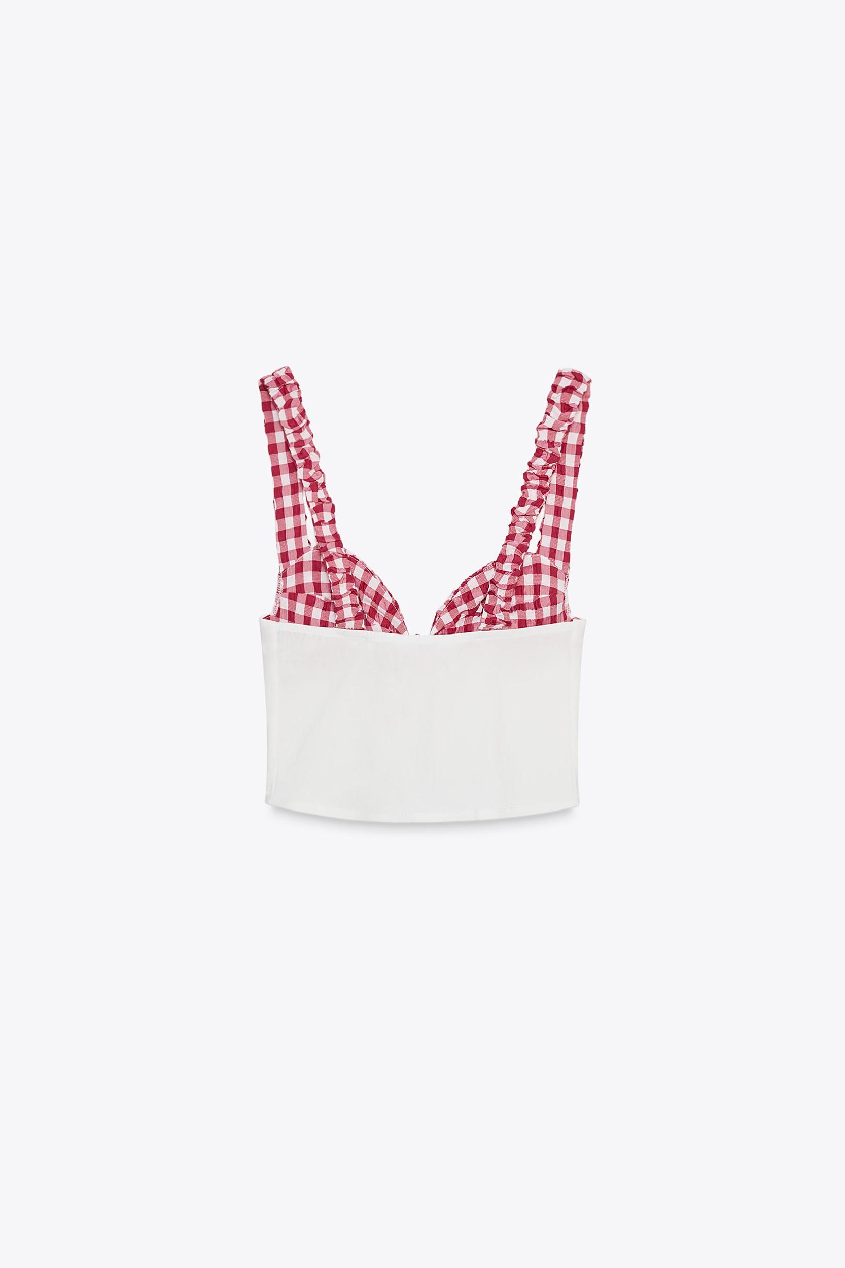 GINGHAM CORSET TOP Product Image