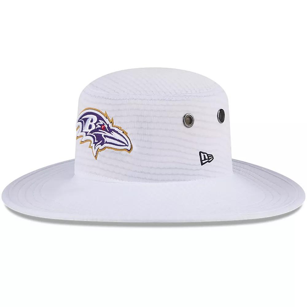 Men's New Era White Baltimore Ravens 2024 NFL Training Camp Panama Bucket Hat Product Image