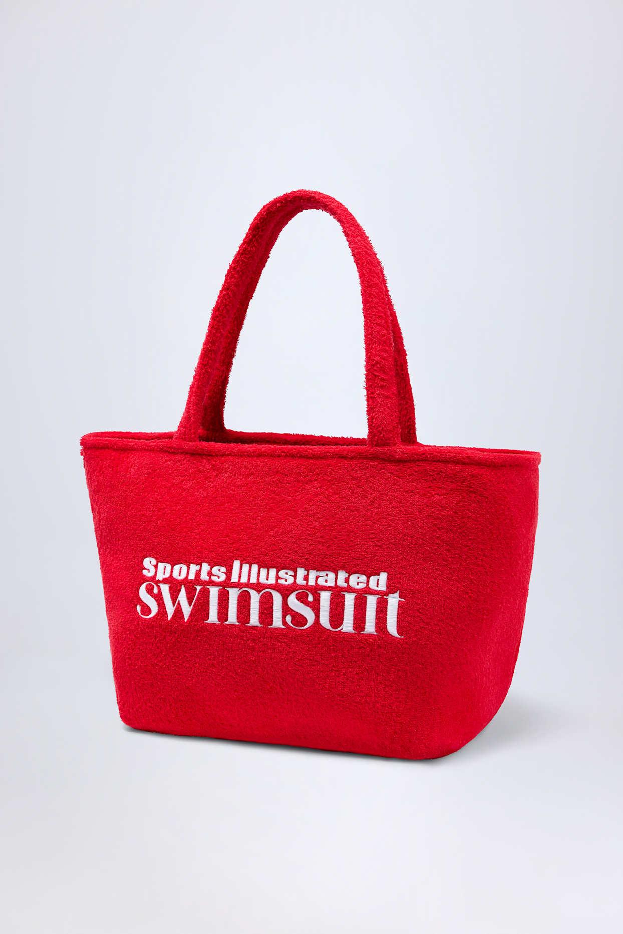 Towelling Tote Bag in Fiery Red Product Image