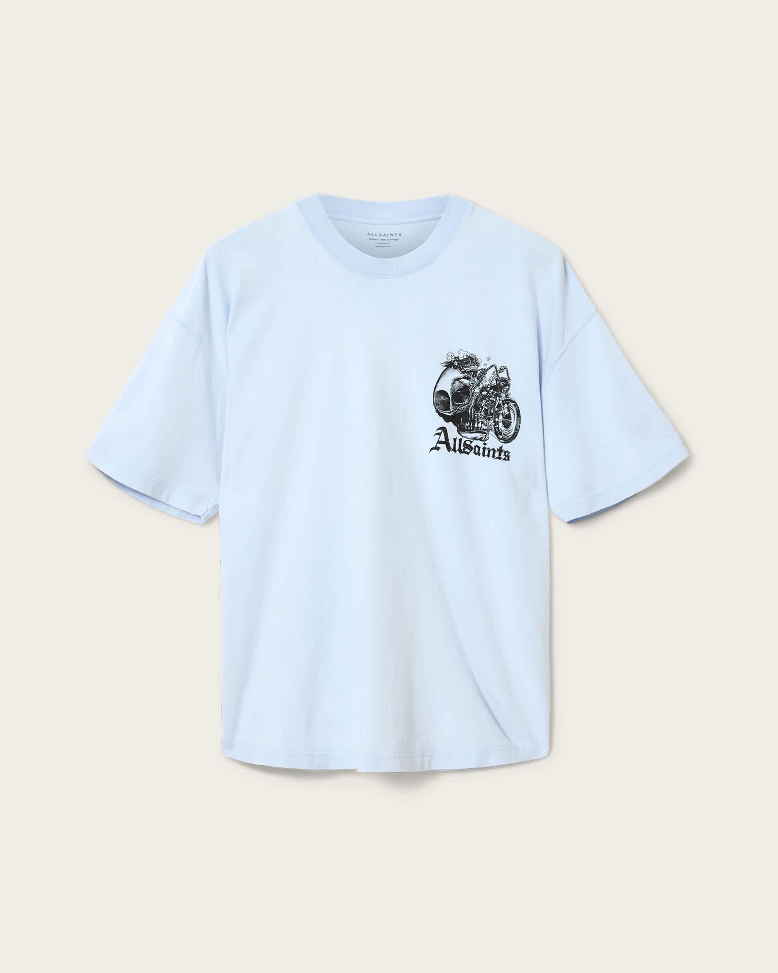 Panhead Oversized Graphic T-Shirt VILLA BLUE | ALLSAINTS US Product Image