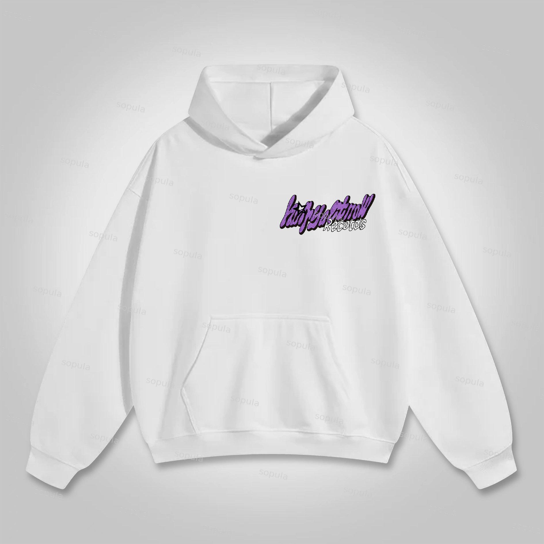 Angel Cross Graffiti Graphic Hoodie Product Image