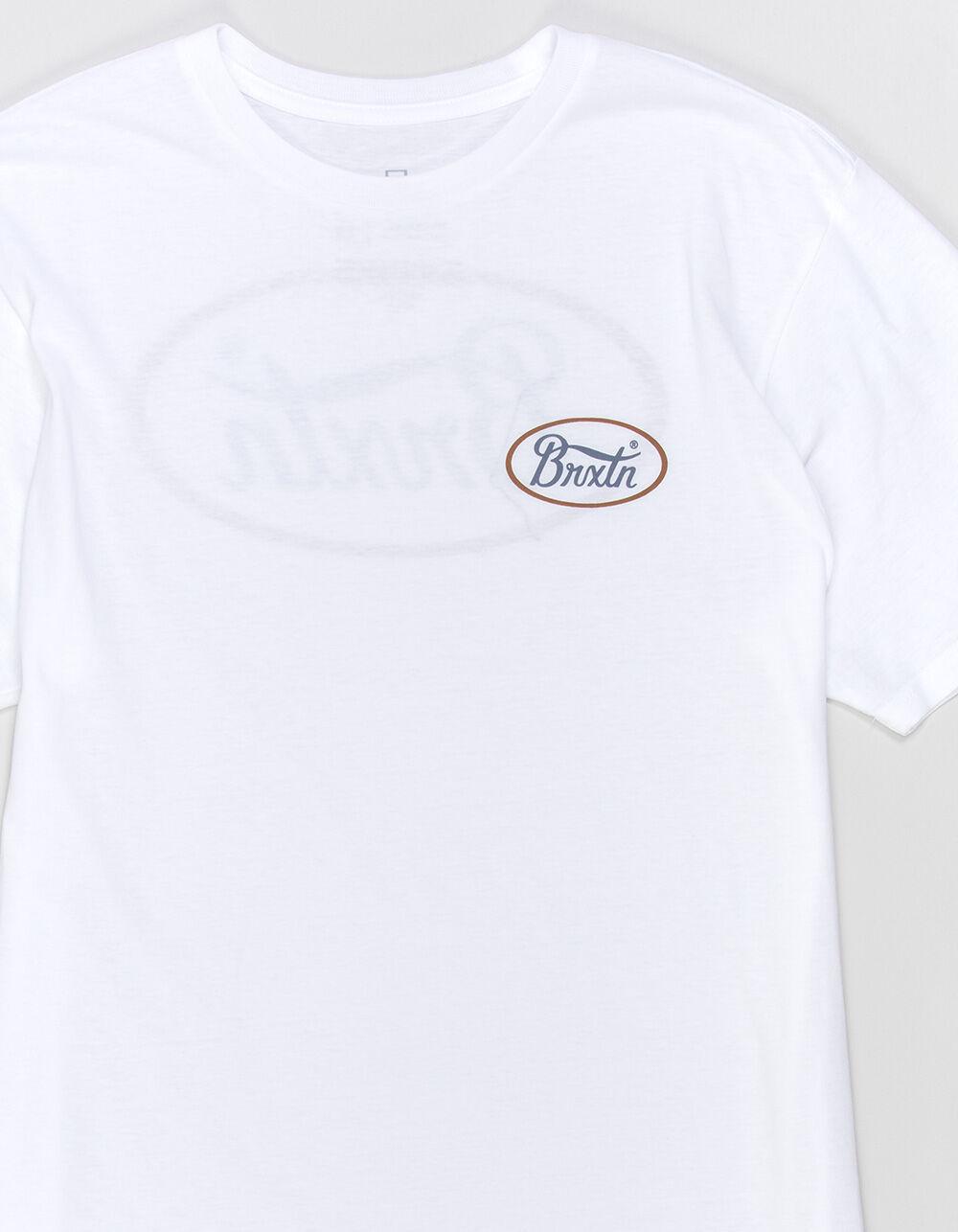BRIXTON Parsons Mens Tee - white brown Product Image