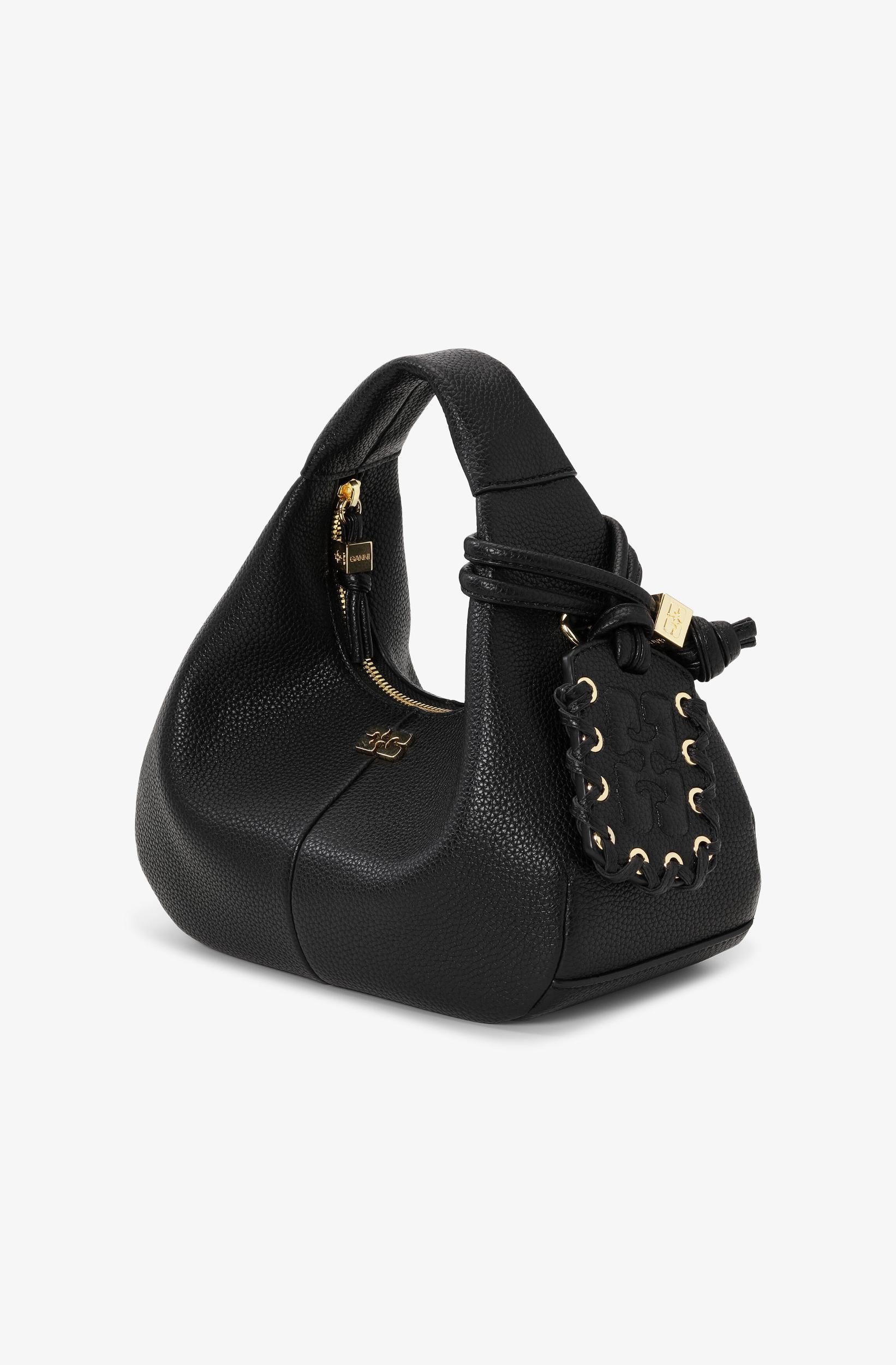 Black Mini Hobo Bag Product Image