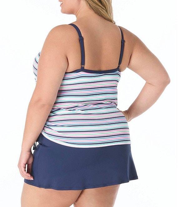Beach House Plus Size Paloma Beach Solids Emma Swim Skort Product Image