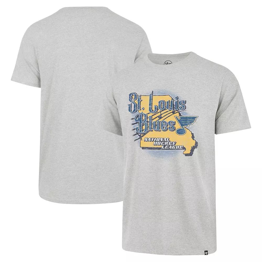 Men's '47 Gray St. Louis Blues Regional Localized Franklin T-Shirt,  Product Image