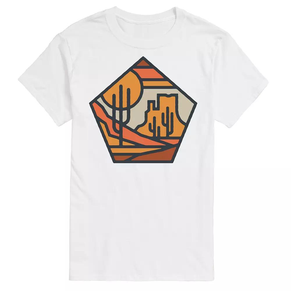 Big & Tall Cactus Line Art Tee, Men's,  Product Image