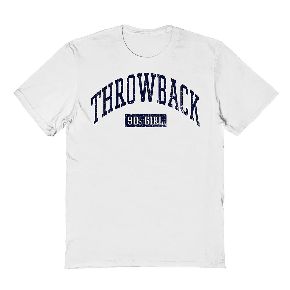 Men's Throwback Graphic Tee, Size: XL, White Product Image
