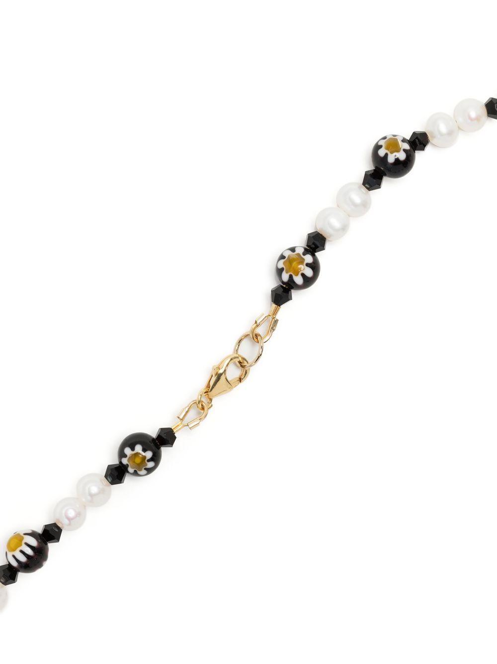 daisy bead pearl necklace Product Image