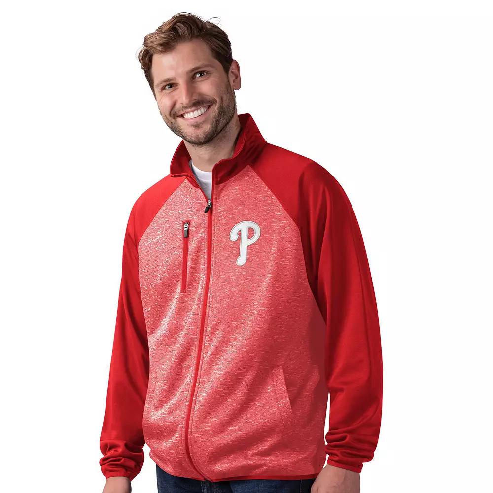 Men's G-III Sports by Carl Banks Royal Kansas City Royals Runners Raglan Full-Zip Track Jacket,  Product Image