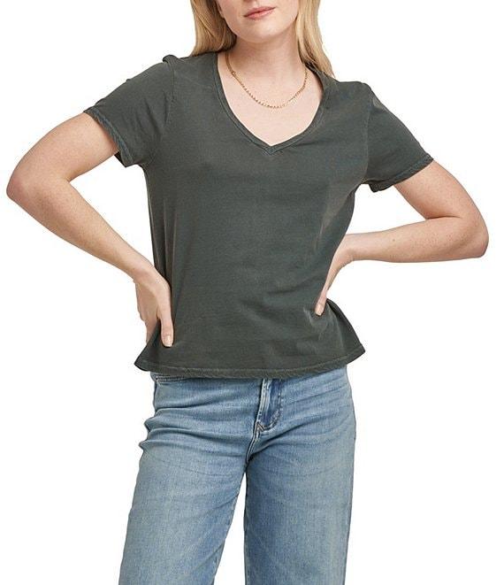Dear John Madelyn V-Neck Short Sleeve Slim Fitting T-shirt Product Image
