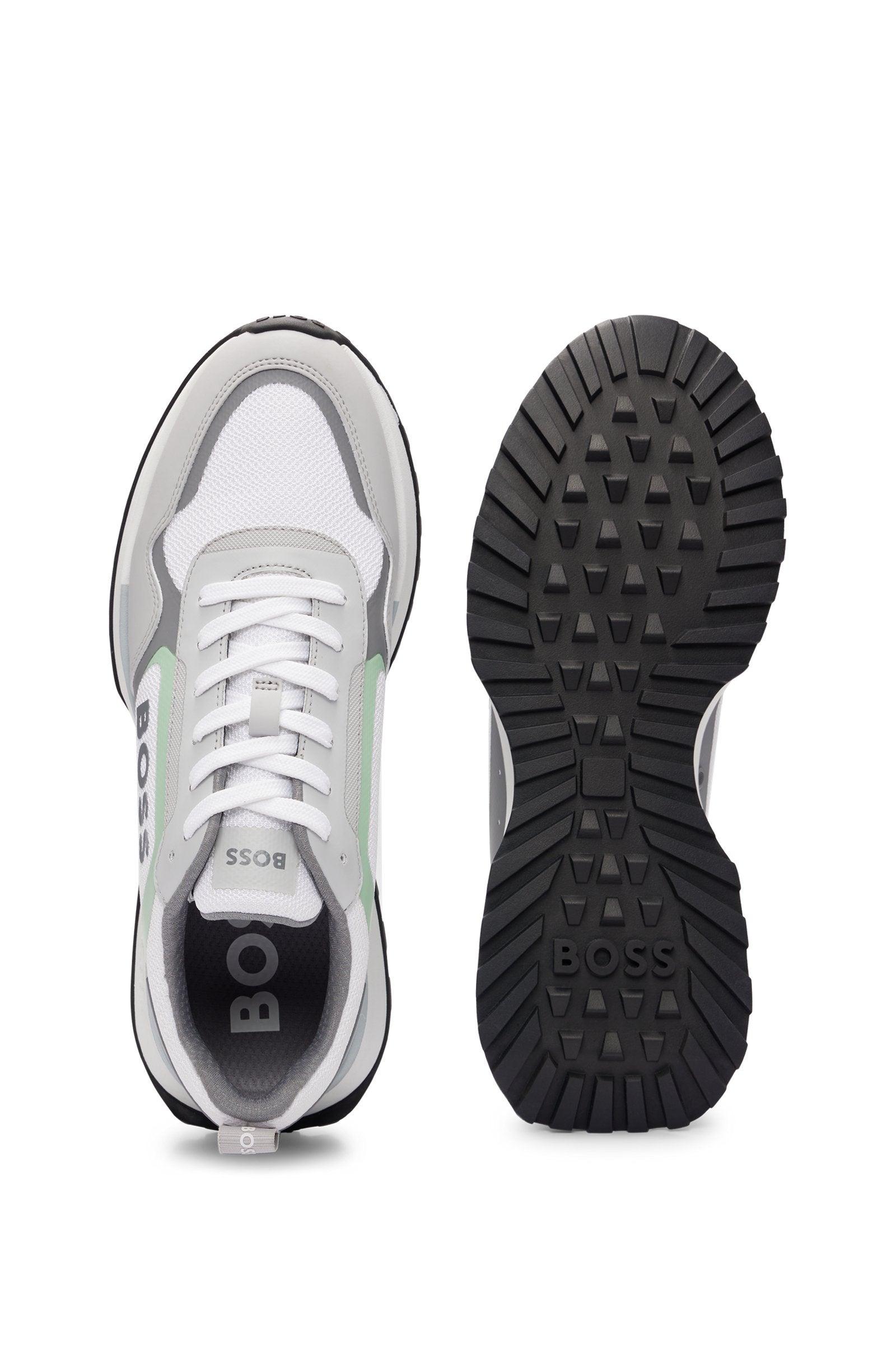 Boss Lace-up Trainers With Faux Leather Product Image