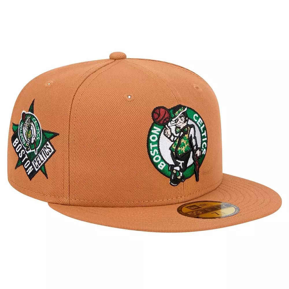 Men's New Era Tan Boston Celtics Color Pack 59FIFTY Fitted Hat,  Product Image