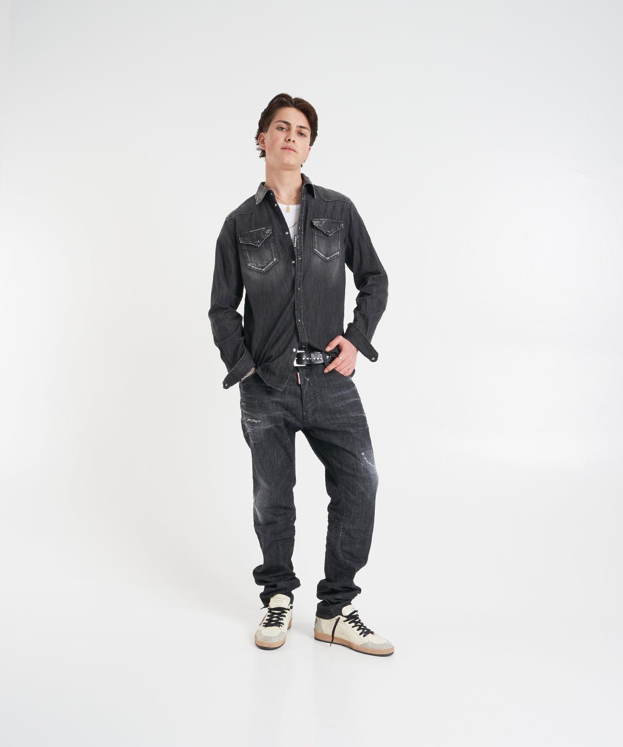 Western denim shirt Product Image