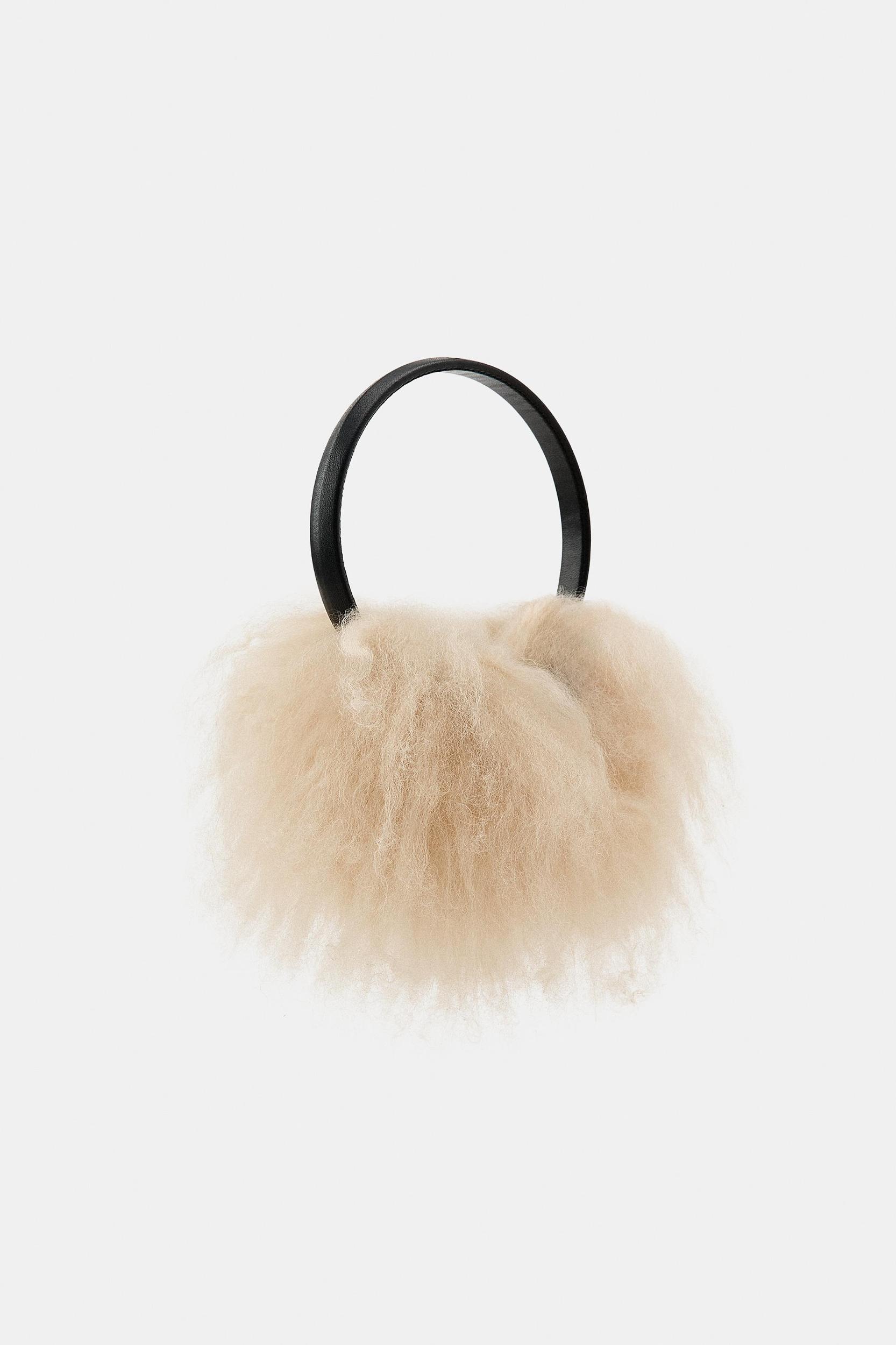 100% LEATHER FUR EARMUFFS Product Image