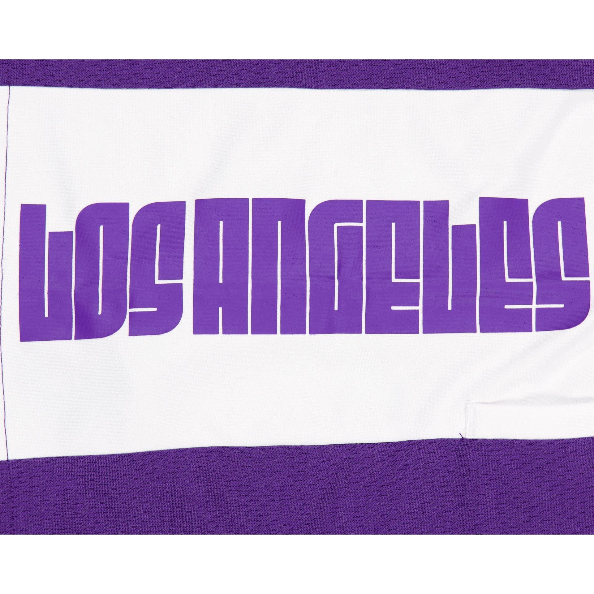 Los Angeles Lakers Purple Graphic Mesh Shorts Male Product Image
