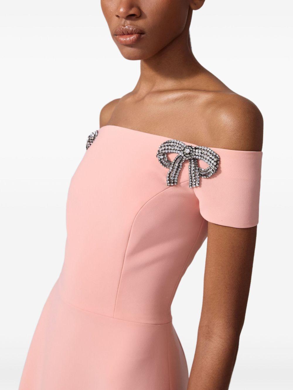 bow-appliqué midi dress Product Image