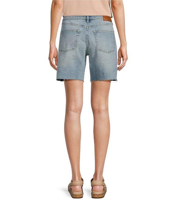 Lucky Brand Stretch Denim Mid Rise Shorts Product Image