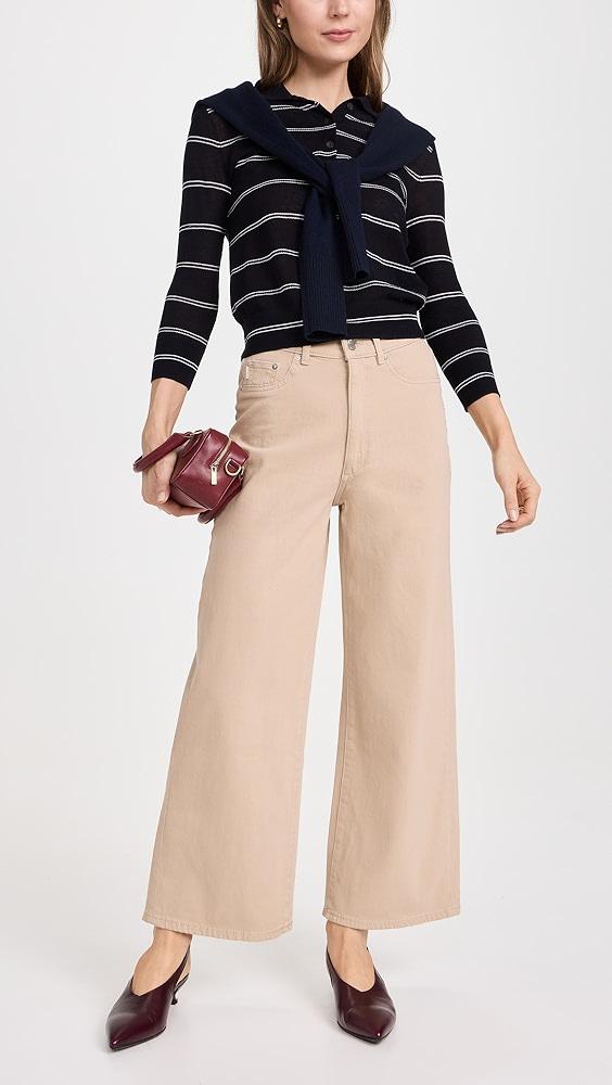 DL1961 Hepburn Wide Leg High Rise Vintage Trousers | Shopbop Product Image