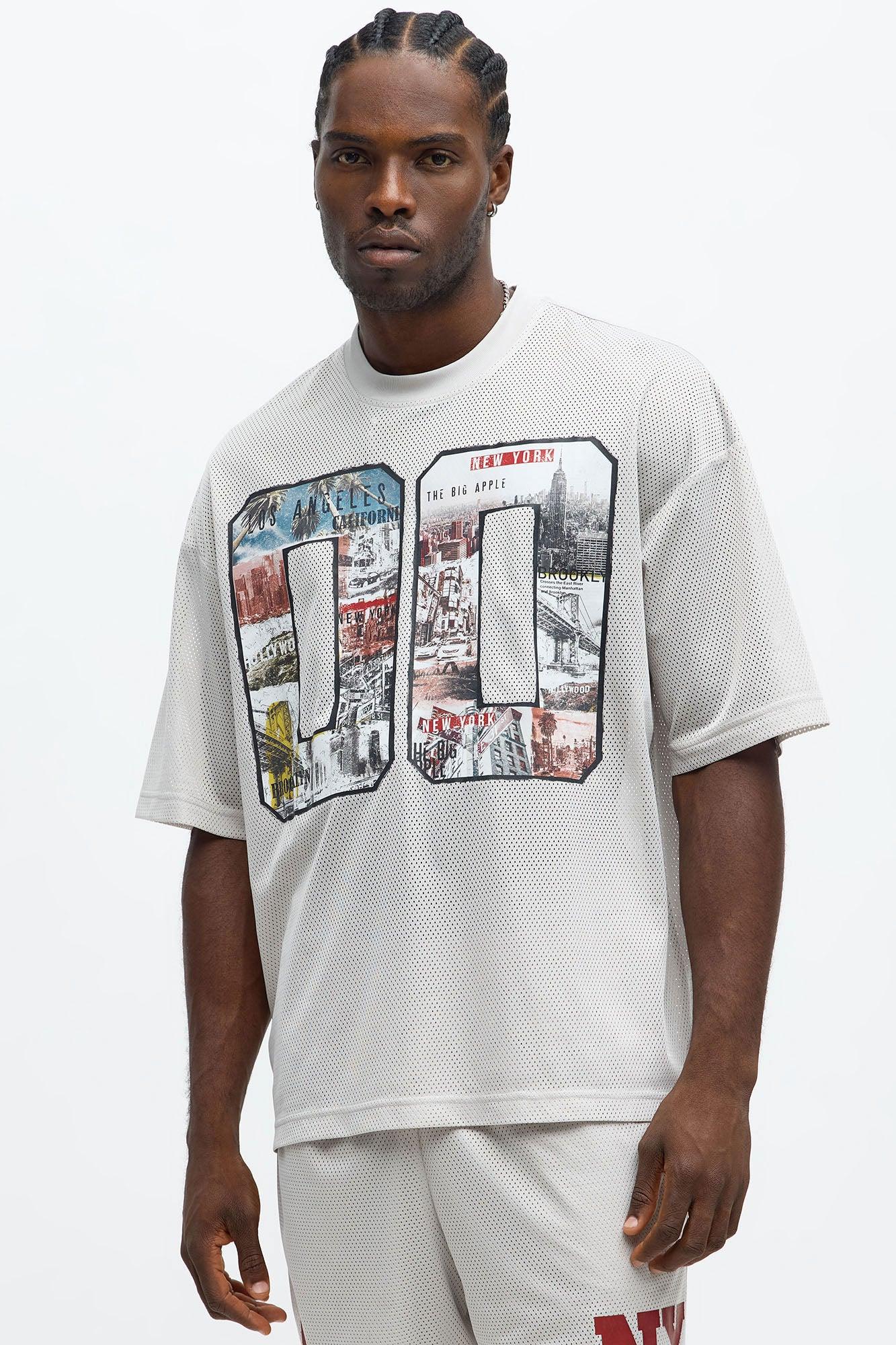 Regular Fit LA To NY Tshirt - Taupe Product Image