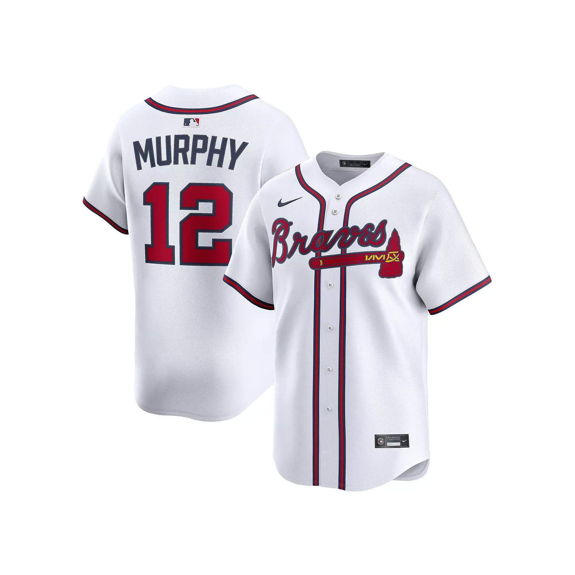 Men's Nike Sean Murphy White Atlanta Braves Alternate Limited Player Jersey, Size: Small Product Image