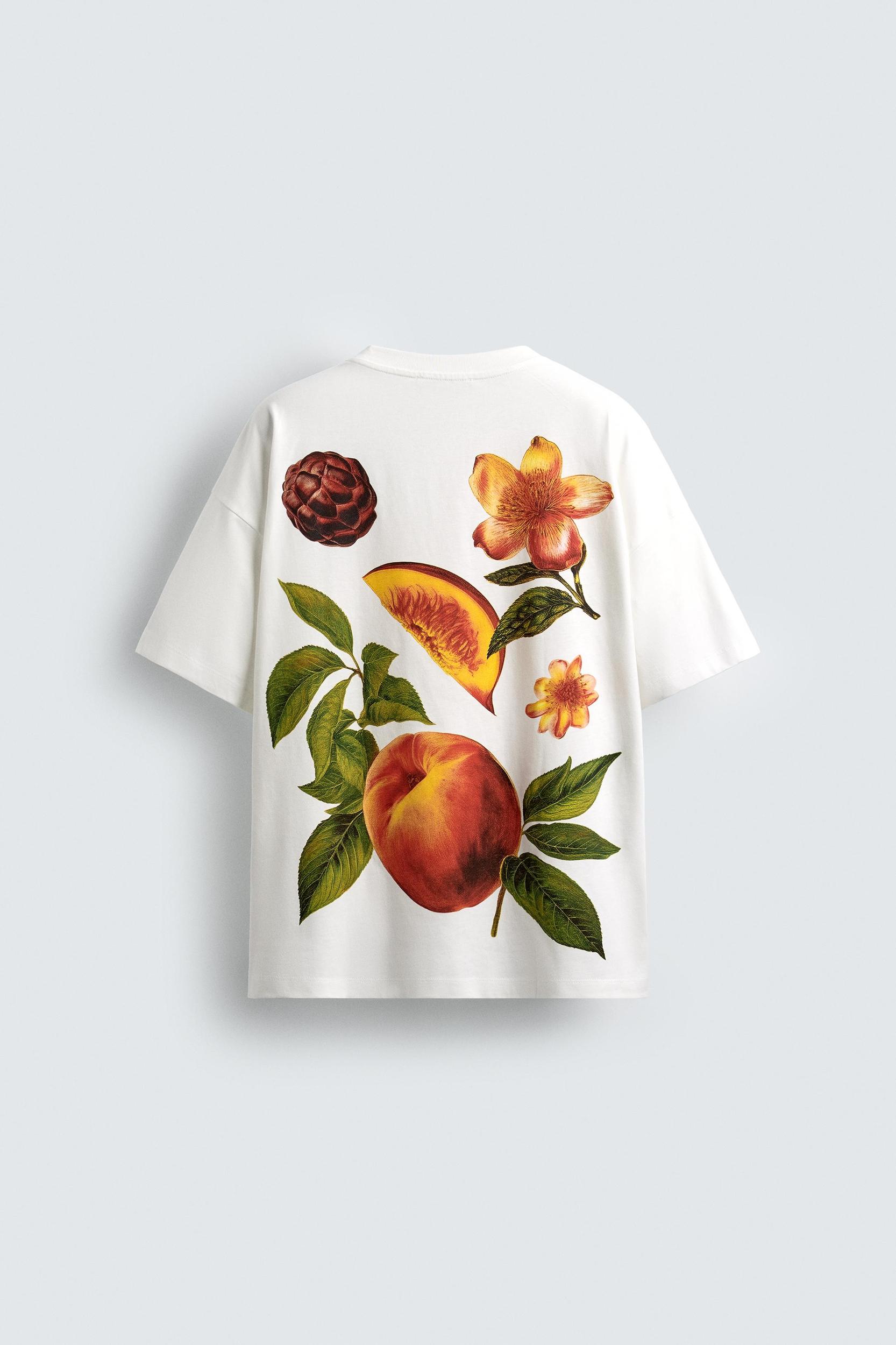 PEACH PRINT T-SHIRT Product Image
