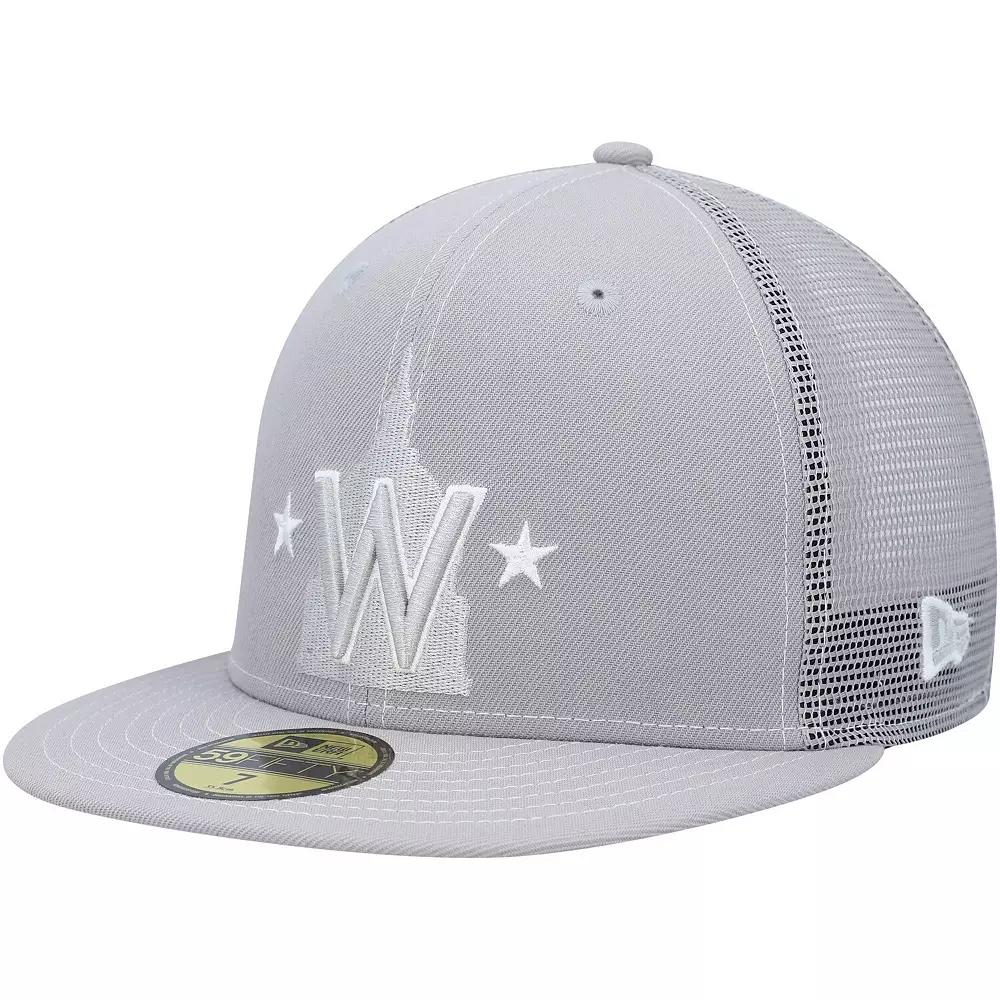 Men's New Era Gray Washington Nationals 2023 On-Field Batting Practice 59FIFTY Fitted Hat,  Product Image