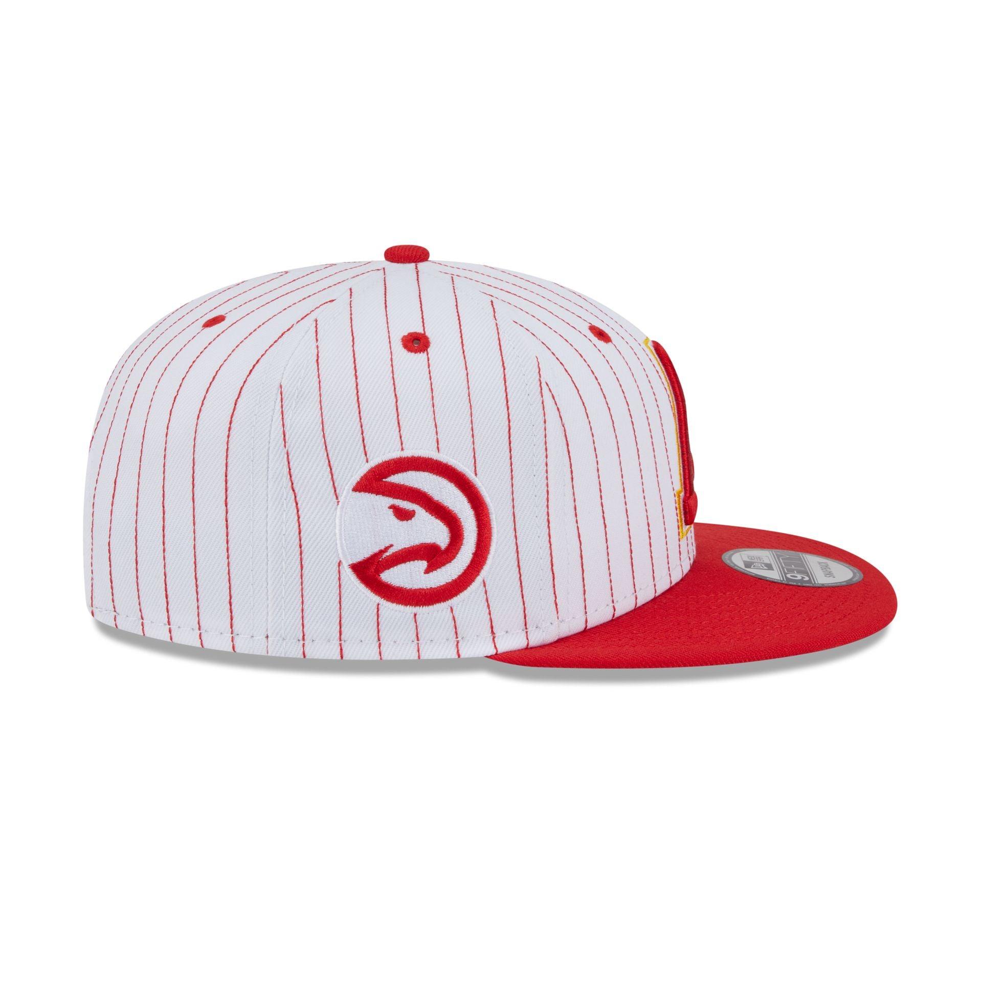 Atlanta Hawks Deceptor Pinstripe 9FIFTY Snapback Hat Male Product Image