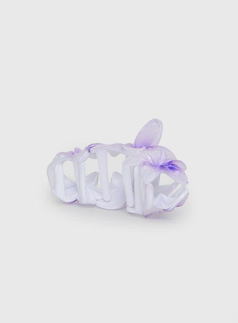 Chianti Frangipani Claw Clip Purple Product Image
