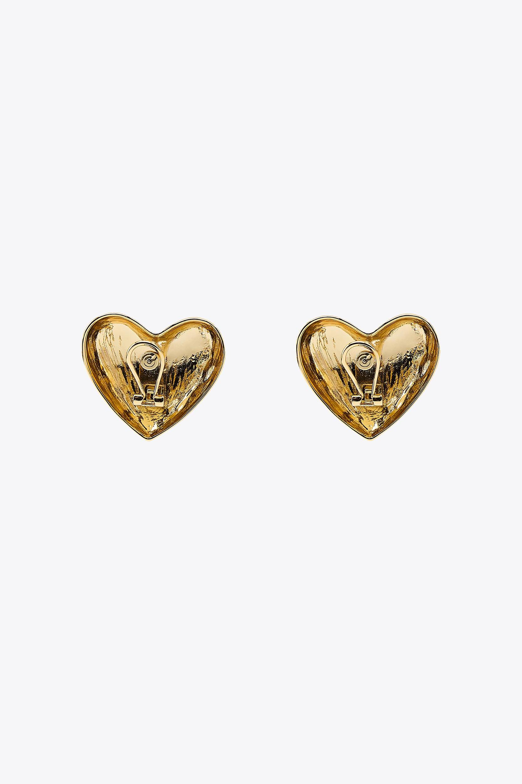 METAL HEART EARRINGS Product Image