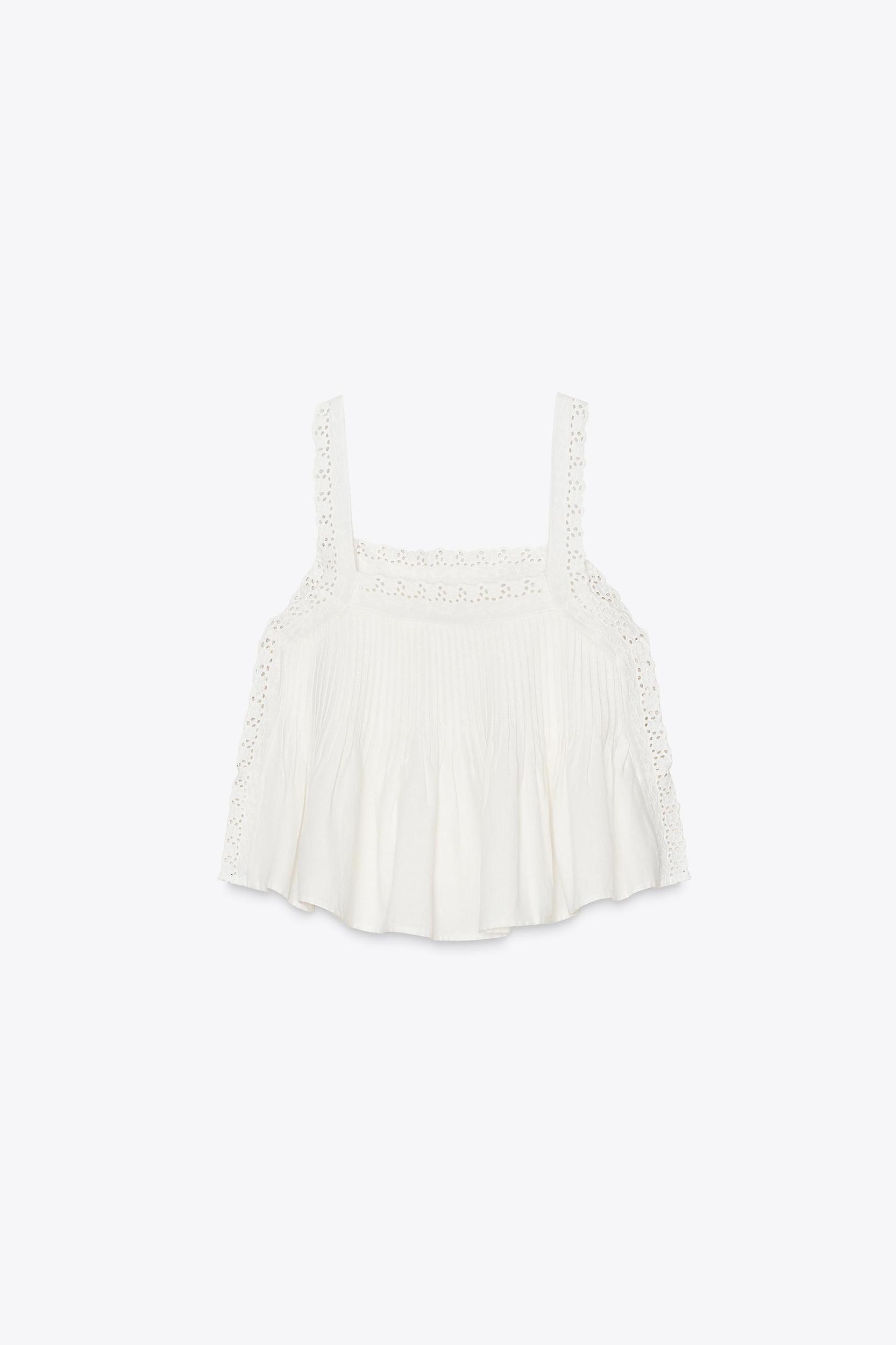 EMBROIDERED TIE TOP Product Image