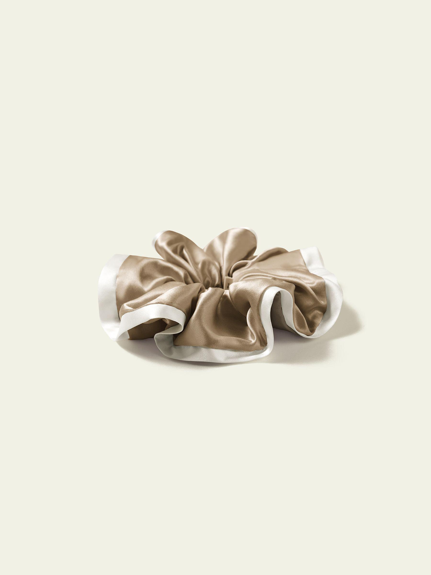 Two-Tone Grace Silk Scrunchie Product Image