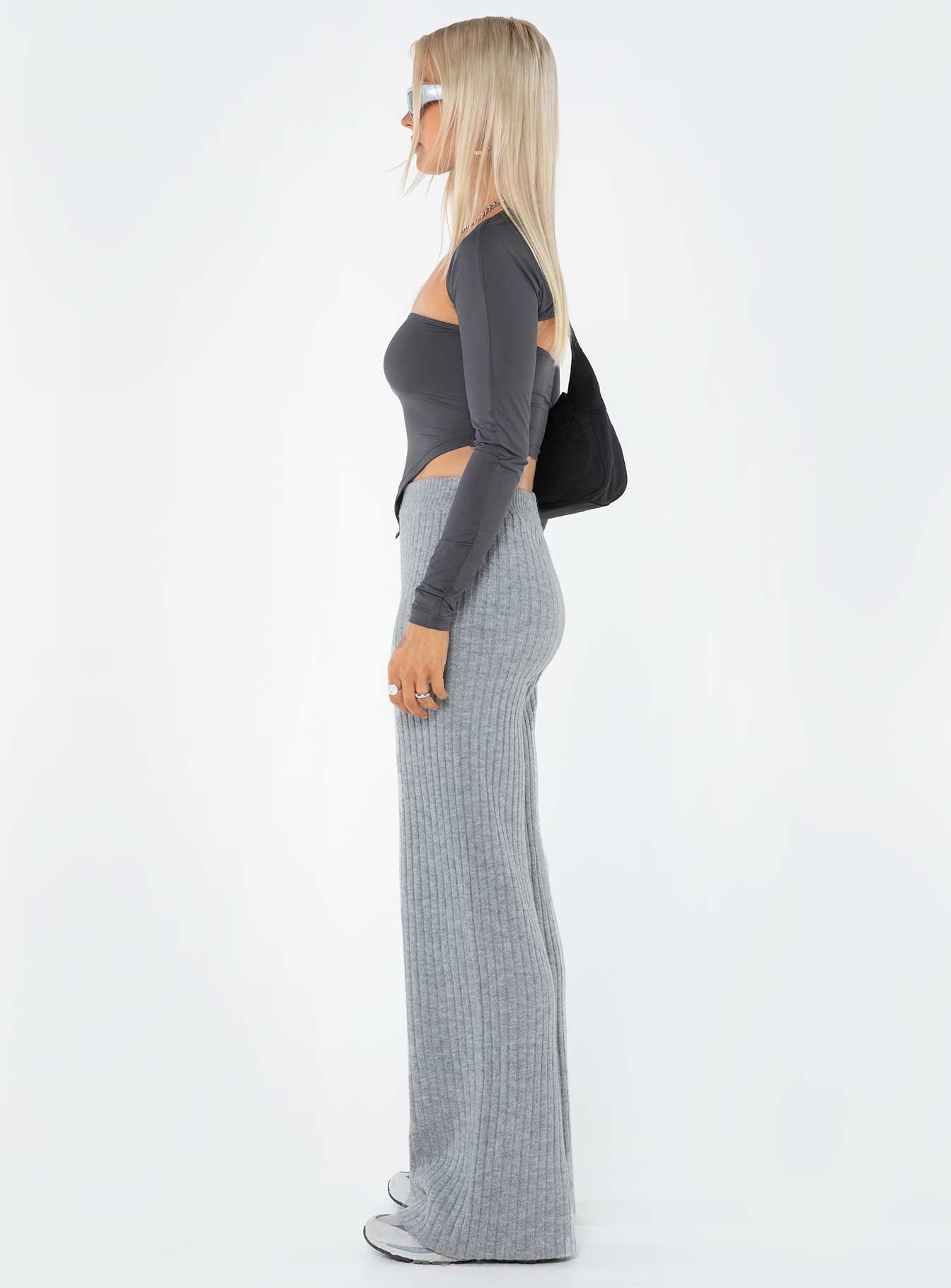 Montana Knit Pants Grey Marle Product Image